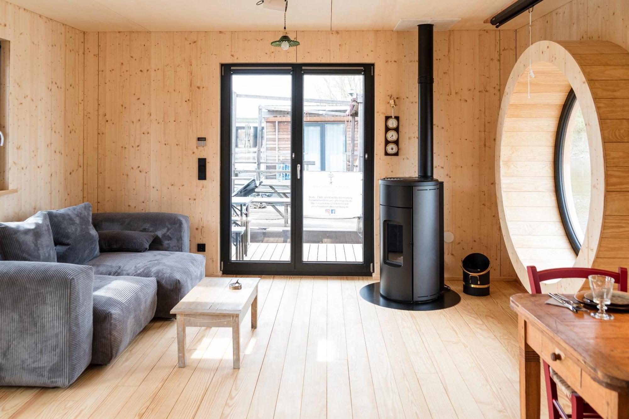 Komfort-Hausboot Diva Mit Kamin Hamburg Eksteriør bilde