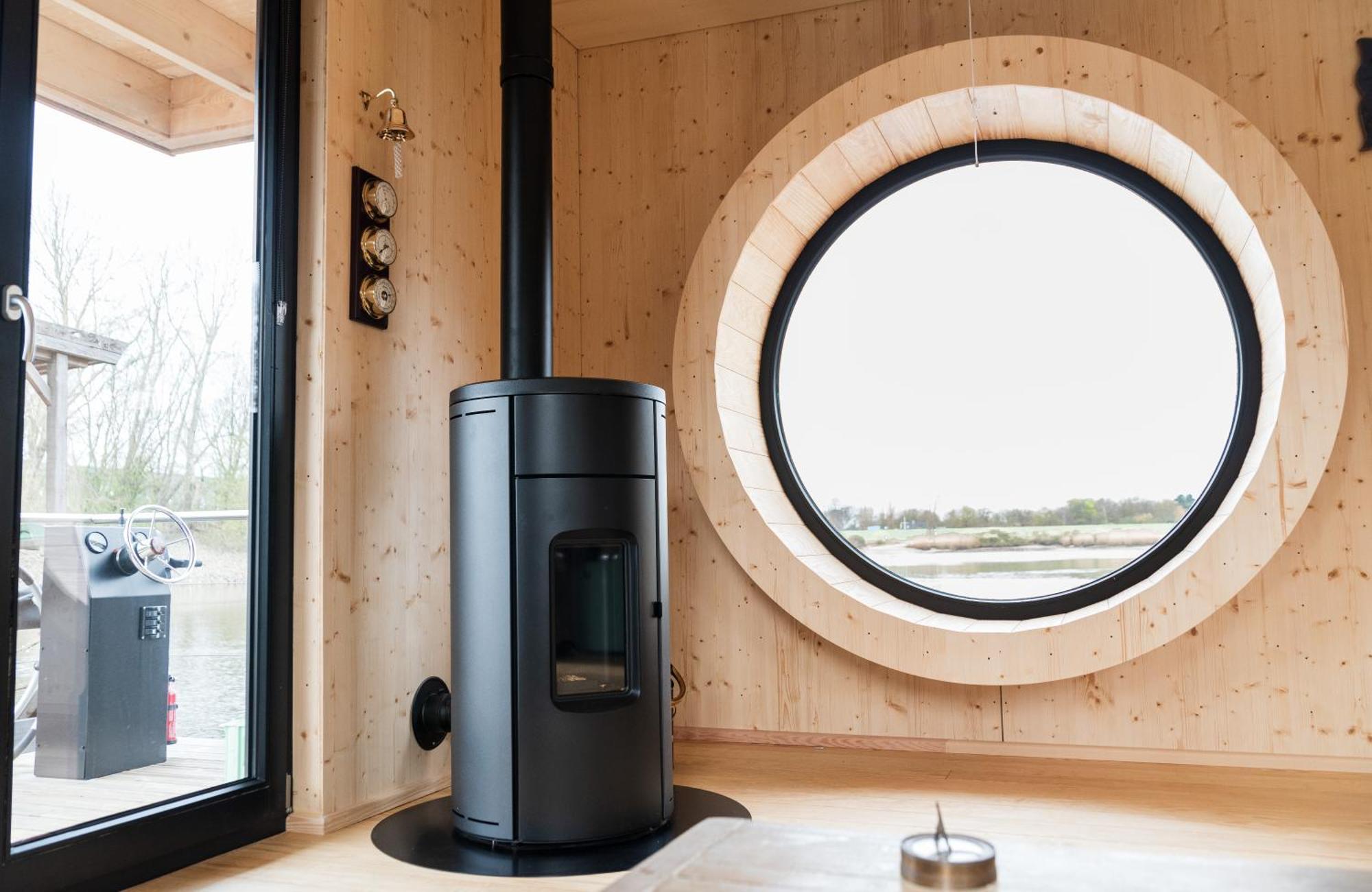 Komfort-Hausboot Diva Mit Kamin Hamburg Eksteriør bilde